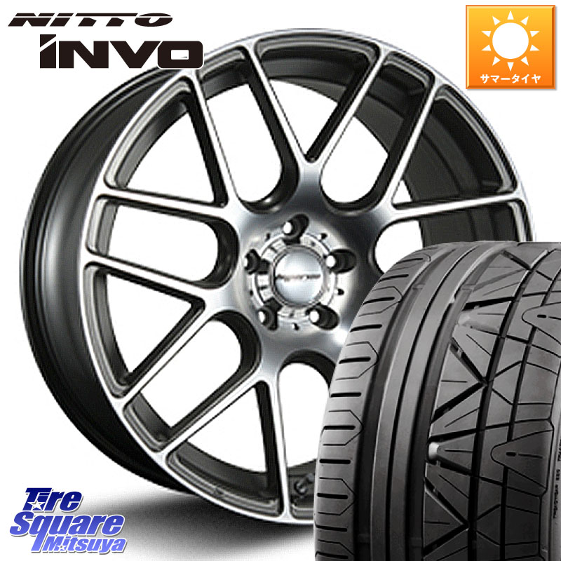 MLJ hyperion ハイペリオン CVM ホイール 20インチ 20 X 8.5J +35 5穴 114.3 NITTO INVO インボ ニットー サマータイヤ 245/30R20