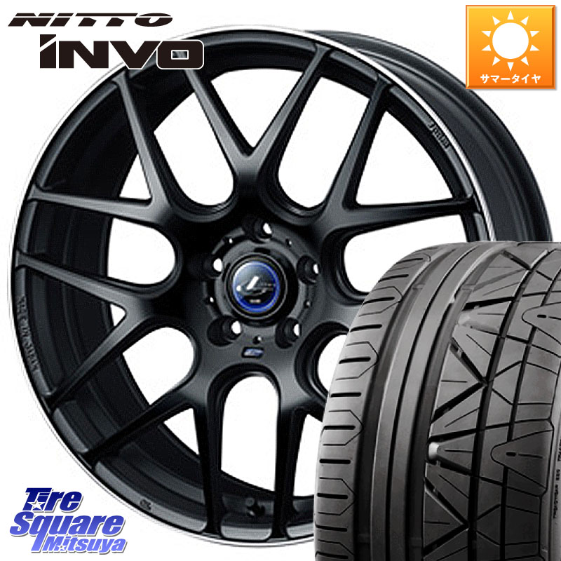 NITTO INVO インボ ニットー サマータイヤ 235/35R19WEDS レオニス Navia ナヴィア06 ウェッズ 37631 ホイール 19インチ 19X8.0J 43 5穴 114.3 プリウスアルファ シビック|タイヤスクエアミツヤ