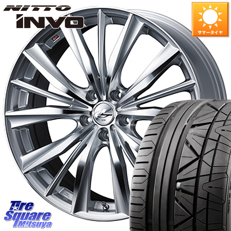 NITTO INVO インボ ニットー サマータイヤ 245/40R19WEDS 33285 レオニス VX 特価● HSMC ウェッズ Leonis ホイール 19インチ 19X8.0J 38 5穴 114.3 30系アルファード/ヴェルファイア 20系アルファード アルファードハイブリッド ヴェルファイアハイブリッド ヴェルフ｜タイヤスクエアミツヤ