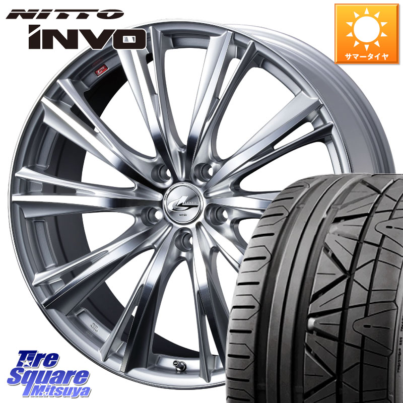 WEDS 33910 レオニス WX HSMC ウェッズ Leonis ホイール 19インチ 19 X 8.0J +38 5穴 114.3 NITTO INVO インボ ニットー サマータイヤ 245/40R19 30系アルファード 30系ヴェルファイア 20系アルファード