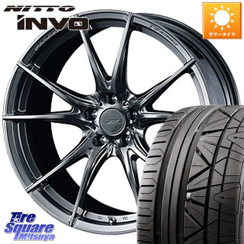 WEDS 【欠品次回4月下旬】 F ZERO FZ-2 FZ2 鍛造 FORGED ホイール20インチ エフゼロ 20 X 8.5J +38 5穴 114.3 NITTO INVO インボ ニットー サマータイヤ 245/30R20