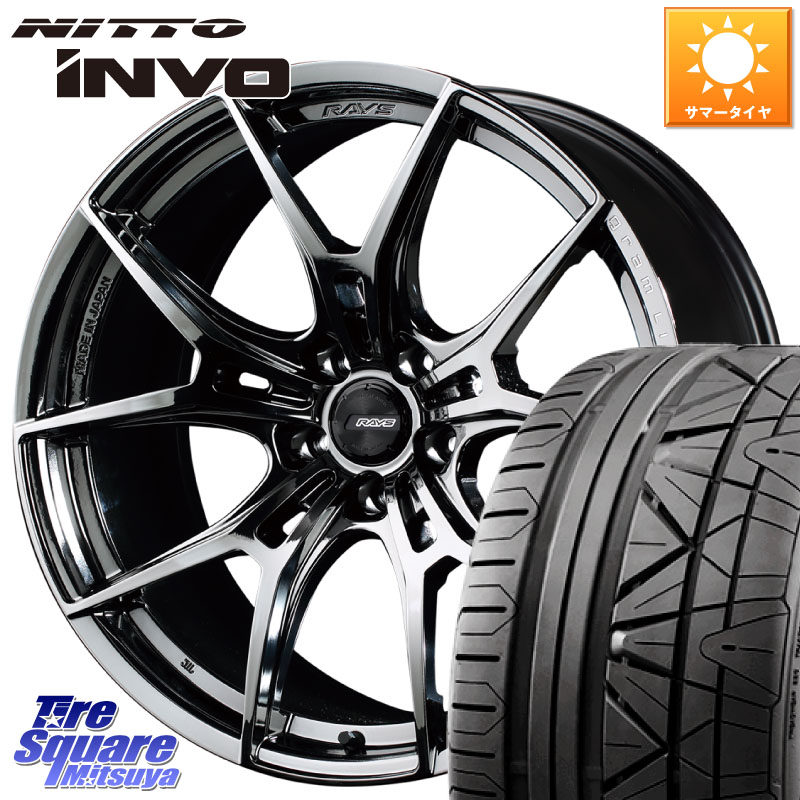 NITTO INVO インボ ニットー サマータイヤ 225/40R19RAYS 【欠品次回2~3月】 レイズ GramLights グラムライツ 57FXZ RBC ホイール 19インチ 19X8.5J 45 5穴 114.3 RX-8 MAZDA クラウンロイヤル クラウンハイブリッド 220・H20系 クラウン 220系|タイヤスクエアミツヤ