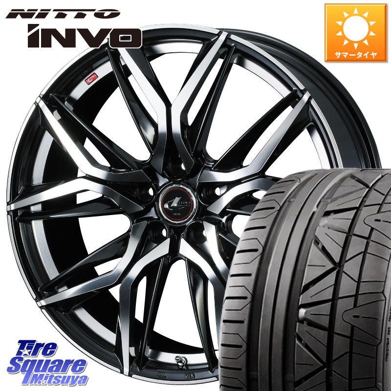 WEDS 40846 レオニス LEONIS LM 20インチ 20 X 8.5J +35 5穴 114.3 NITTO INVO インボ ニットー サマータイヤ 245/30R20