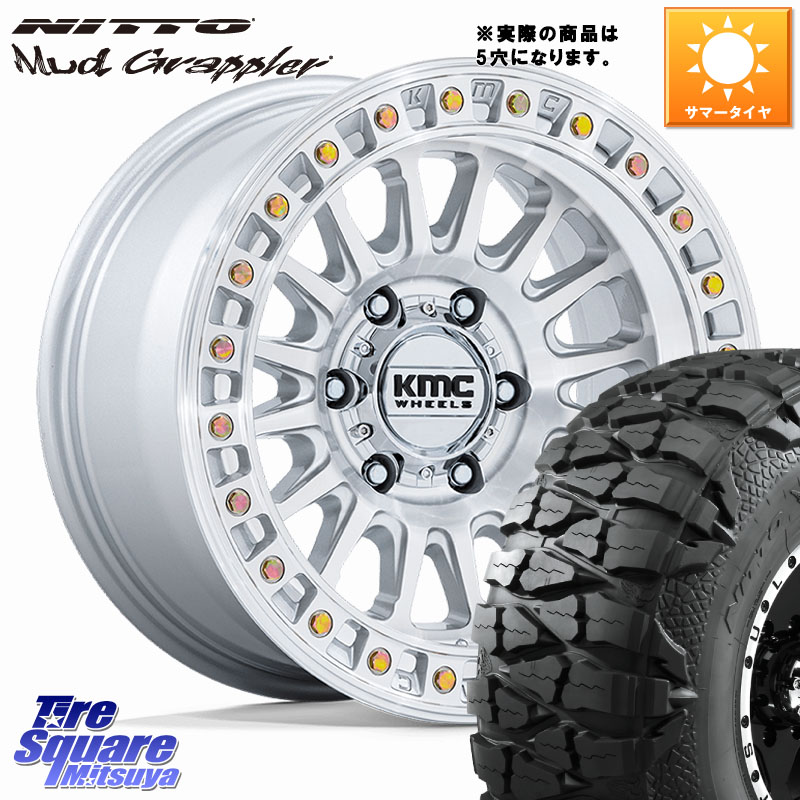 KMC KM552 IMS ※インセット-10 ホイール 17インチ◇参考画像 17 X 8.5J +0 5穴 127 NITTO ニットー Mud Grappler マッドグラップラー サマータイヤ 35X12.5R17 35X/12.50R17 クライスラー ジープ ラングラー JK系 クライスラー ジープ ラングラー JL系