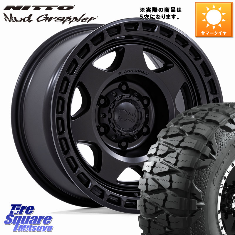 BLACK RHINO VOYAGER ホイール 17インチ ブラックライノ◇参考画像 17 X 8.5J +0 5穴 127 NITTO ニットー Mud Grappler マッドグラップラー サマータイヤ 37X/13.50R17 クライスラー ジープ ラングラー JK系 クライスラー ジープ ラングラー JL系