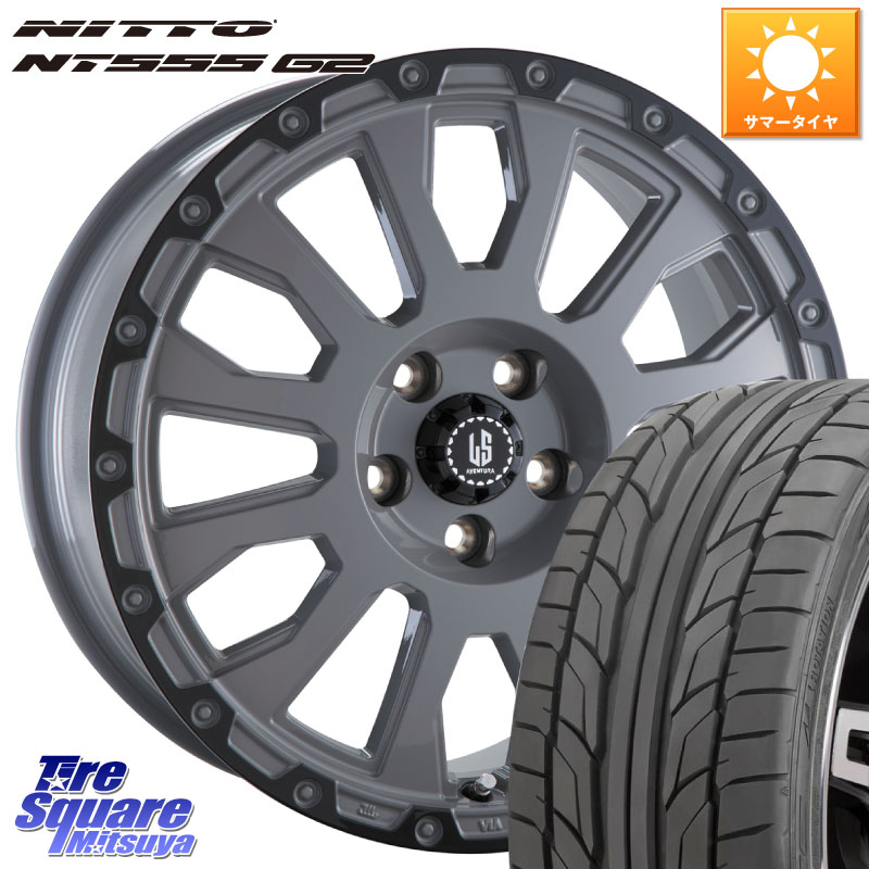 NITTO ニットー NT555 G2 サマータイヤ 235/50R18阿部商会 LA STRADA AVENTURA アヴェンチュラ 18インチ 18X8.0J 40 5穴 114.3 30系アルファード/ヴェルファイア 20系アルファード ヴェルファイアハイブリッド ヴェルファイア アルファード|タイヤスクエアミツヤ