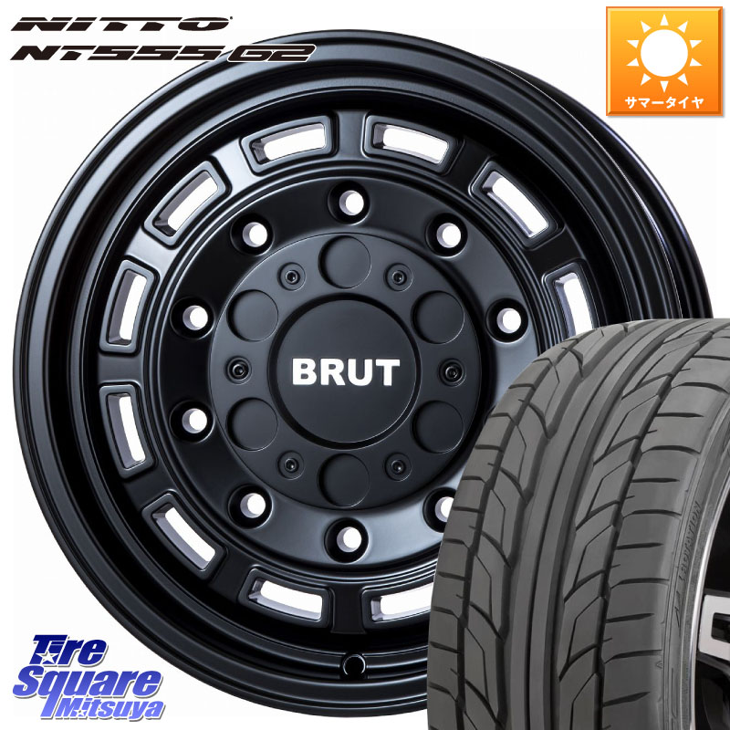 NITTO ニットー NT555 G2 サマータイヤ 215/50R17BRUT ブルート BR-70 BR70 ホイール 17インチ 17X7.5J 40 5穴 114.3 ZE1リーフ プリウスアルファ インサイト|タイヤスクエアミツヤ