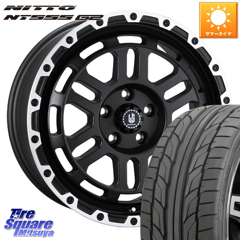 NITTO ニットー NT555 G2 サマータイヤ 245/45R18阿部商会 LA STRADA DISCOVER ホイール 18インチ 18X8.0J 40 5穴 114.3 シーマ 日産｜タイヤスクエアミツヤ 107,715円