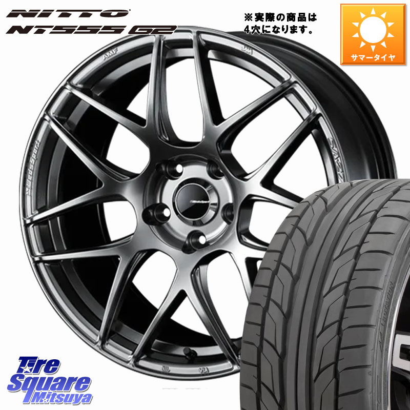 NITTO ニットー NT555 G2 サマータイヤ 215/45R17WEDS WedsSport SA-27R SA27R ウェッズ スポーツ ホイール 17インチ 17X6.5J 42 4穴 100 アクア｜タイヤスクエアミツヤ