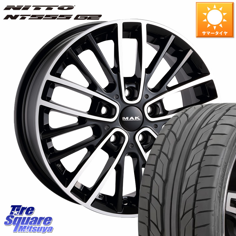 阿部商会 MAK CHELSE ホイール 18インチ 18 X 7.5J(MINI F54) +42 5穴 112 NITTO ニットー NT555 G2 サマータイヤ 225/40R18