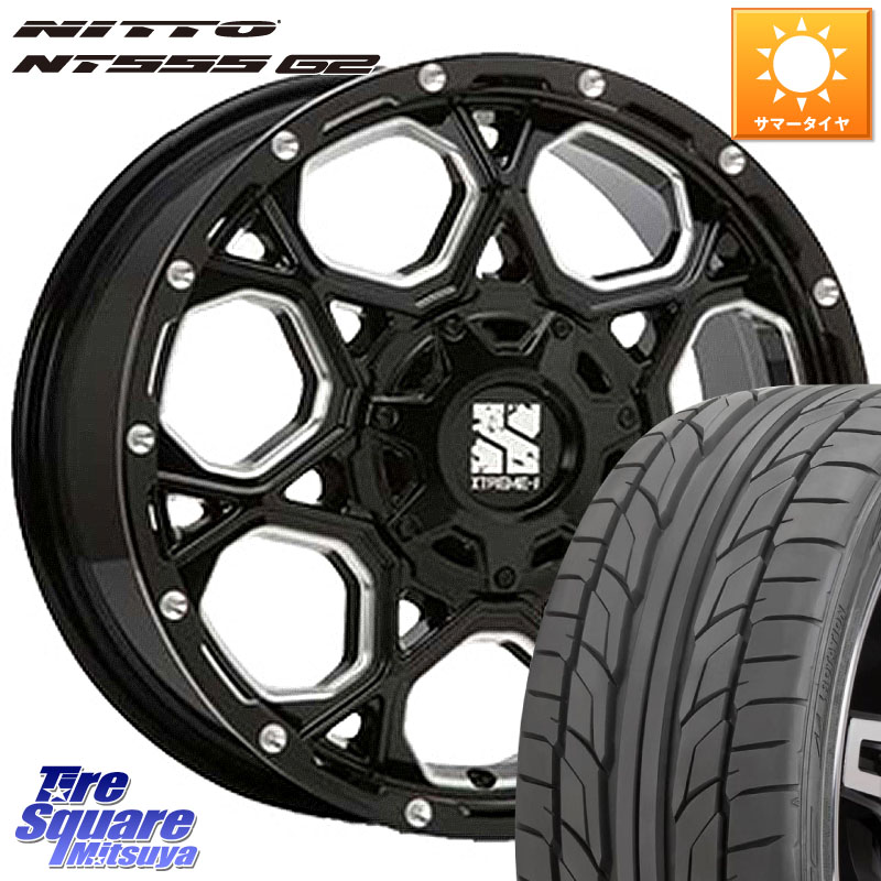 MLJ XJ06 XTREME-J エクストリームJ ホイール 17インチ 17 X 7.0J +50 5穴 114.3 NITTO ニットー NT555 G2 サマータイヤ 205/45R17