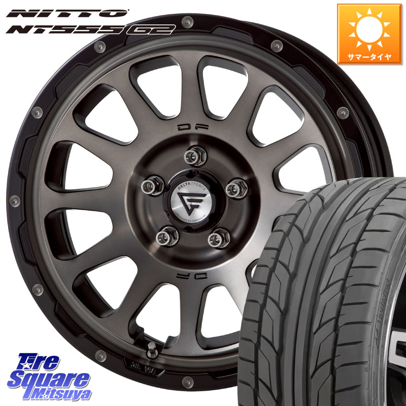 DELTA FORCE デルタフォース オーバル 7J ホイール 17インチ 17 X 7.0J +32 5穴 114.3 NITTO ニットー NT555 G2 サマータイヤ 215/50R17