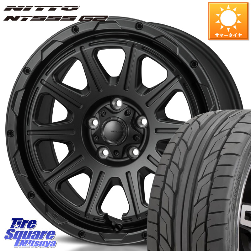 MONZA HI-BLOCK REGULES BK 17インチ 17 X 7.5J +41 5穴 114.3 NITTO ニットー NT555 G2 サマータイヤ 235/45R17