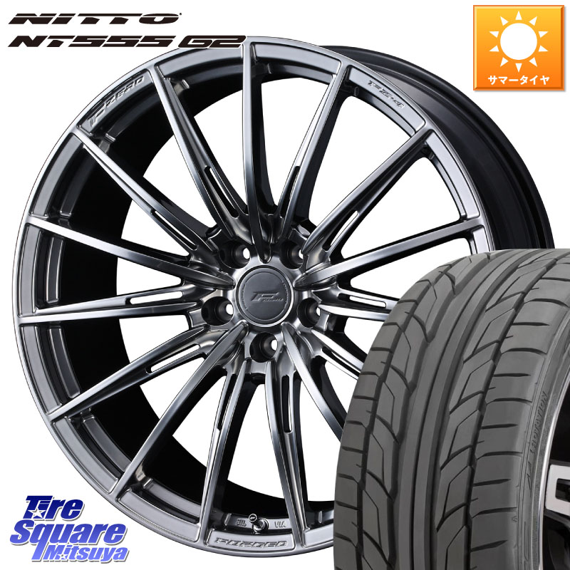 NITTO ニットー NT555 G2 サマータイヤ 245/45R18WEDS F ZERO FZ4 FZ-4 鍛造 FORGED 18インチ エフゼロ 18X8.0J 45 5穴 114.3 エルグランド 日産 フーガ FUGA 日産｜タイヤスクエアミツヤ 174,240円