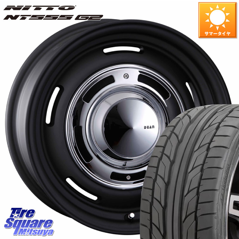 CRIMSON ディーン クロスカントリー ブラック 17インチ 17 X 7.0J +38 5穴 114.3 NITTO ニットー NT555 G2 サマータイヤ 215/45R17