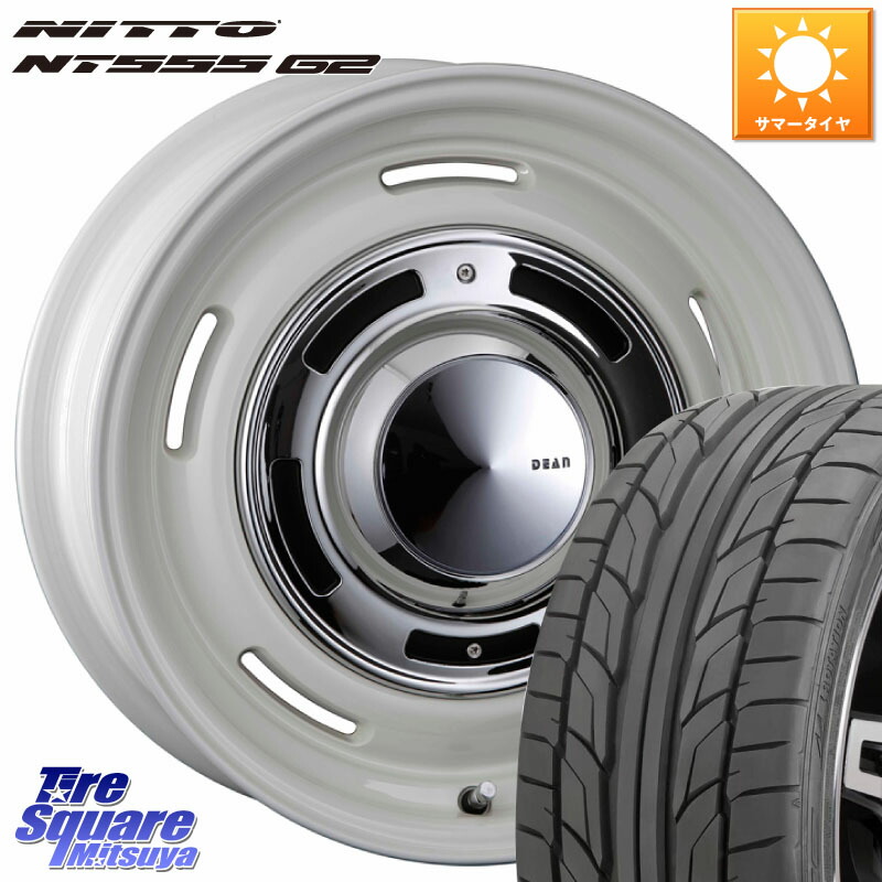 CRIMSON ディーン クロスカントリー ホワイト 17インチ 17 X 7.0J +38 5穴 114.3 NITTO ニットー NT555 G2 サマータイヤ 215/45R17 112,385円