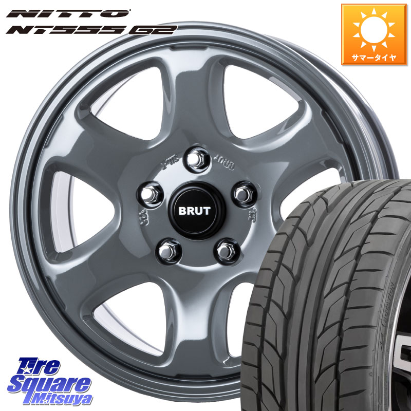 NITTO ニットー NT555 G2 サマータイヤ 215/45R17BRUT ブルート BR-44 BR44 ホイール 17インチ 17X7.5J 38 5穴 114.3 ブレイド|タイヤスクエアミツヤ