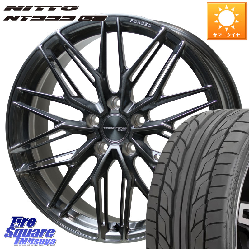 NITTO ニットー NT555 G2 サマータイヤ 245/35R20HotStuff TSF-03 BRSC トラフィックスターフォージド 20インチ 20X8.5J 38 5穴 114.3 30系アルファード/ヴェルファイア 20系アルファード アルファードハイブリッド ヴェルファイアハイブリッド ヴェルファイア アルフ|タイヤスクエアミツヤ