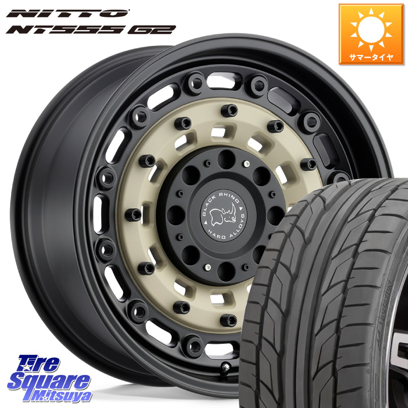 BLACK RHINO ARSENAL SANDBLACK ブラックライノ アーセナル 20インチ ブラックライノ 20 X 8.5J +30 5穴 114.3 NITTO ニットー NT555 G2 サマータイヤ 245/35R20 20系アルファード 158,610円