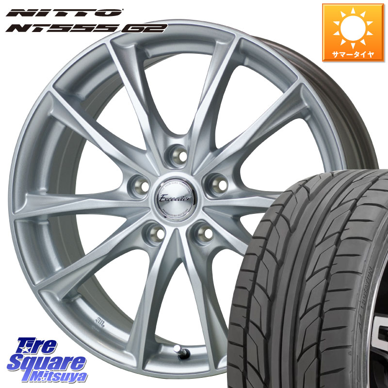HotStuff エクシーダー E06 ホイール 19インチ 19 X 8.0J +42 5穴 114.3 NITTO ニットー NT555 G2 サマータイヤ 245/35R19