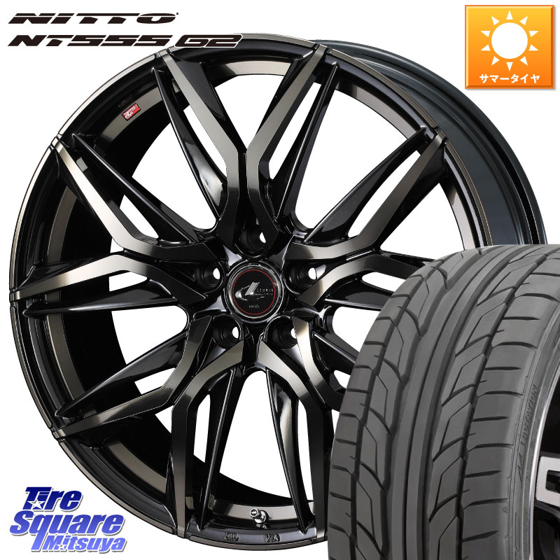 WEDS 40847 レオニス LEONIS LM PBMCTI 20インチ 20 X 8.5J +35 5穴 114.3 NITTO ニットー NT555 G2 サマータイヤ 245/40R20 30系アルファード 30系ヴェルファイア 20系アルファード