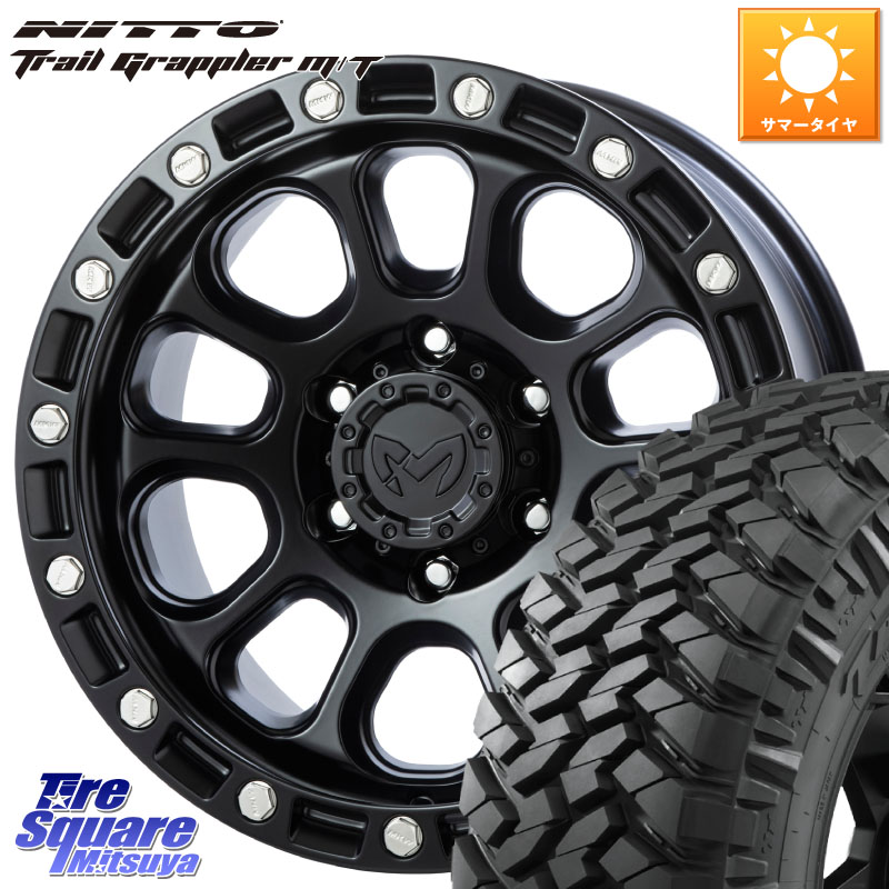 MKW M204 ブラックキャット 17インチ 17 X 8.0J +20 6穴 139.7 NITTO ニットー トレイルグラップラー M/T TRAIL GRAPPLER サマータイヤ 265/70R17