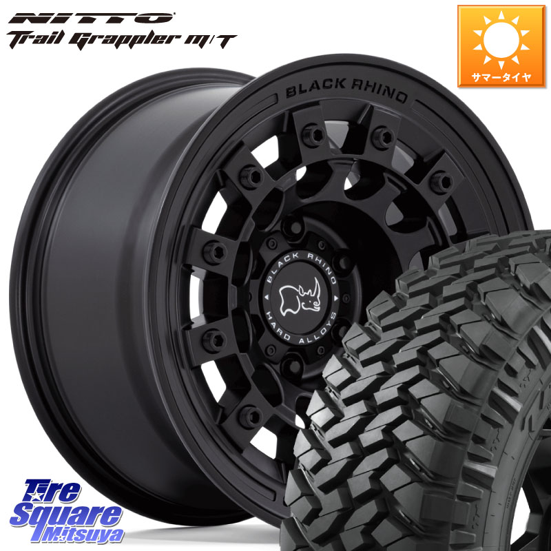 BLACK RHINO FUJI フジ MB ホイール 17インチ ブラックライノ 17 X 8.0J +20 6穴 139.7 NITTO ニットー トレイルグラップラー M/T TRAIL GRAPPLER サマータイヤ 265/70R17
