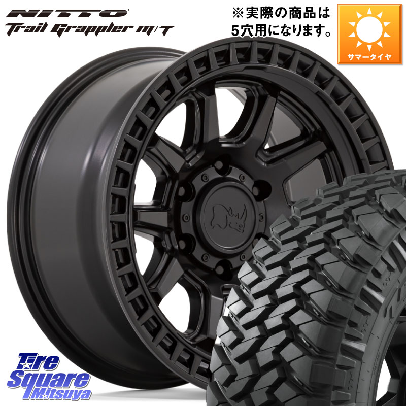 BLACK RHINO CALICO カリコ ホイール 17インチ ブラックライノ 17 X 8.5J +0 5穴 127 NITTO ニットー トレイルグラップラー M/T TRAIL GRAPPLER サマータイヤ 37X/12.50R17 クライスラー ジープ ラングラー JK系 クライスラー ジープ ラングラー JL系