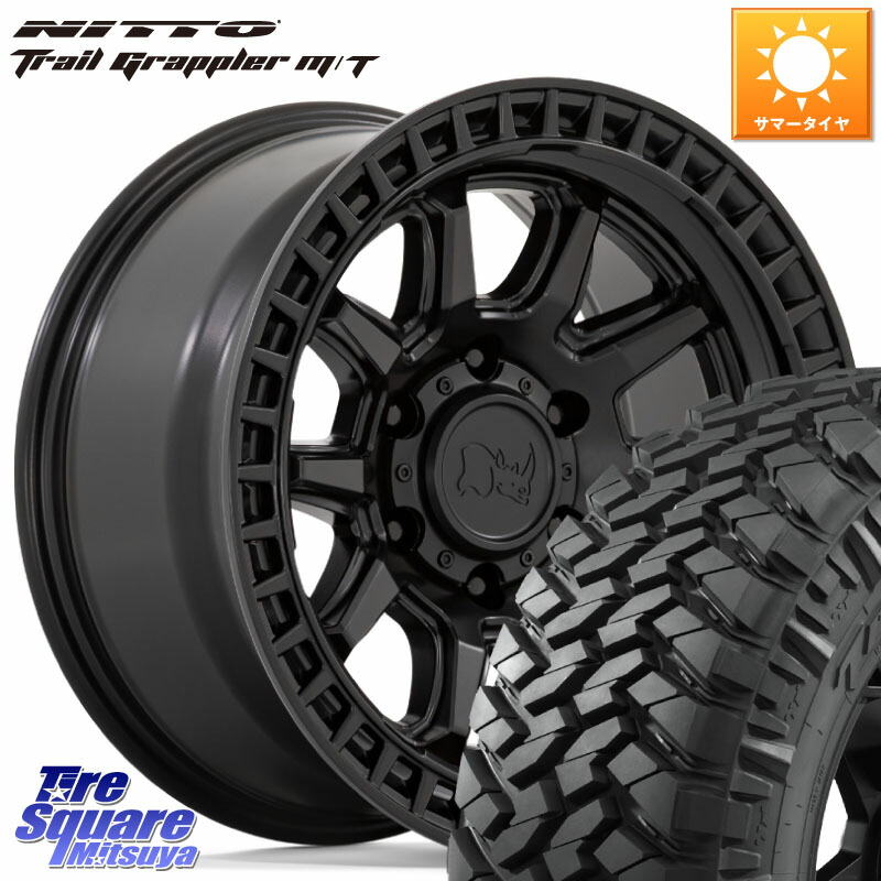 BLACK RHINO CALICO カリコ ホイール 17インチ ブラックライノ 17 X 8.5J +0 6穴 139.7 NITTO ニットー トレイルグラップラー M/T TRAIL GRAPPLER サマータイヤ 265/70R17