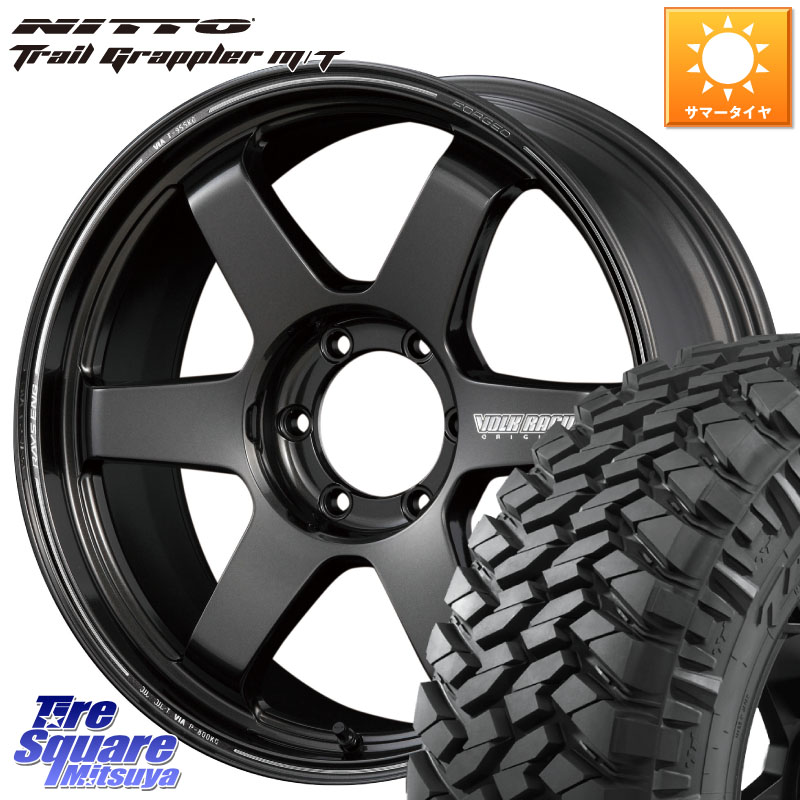 RAYS 【欠品次回10~11月】 ボルクレーシング TE37 ウルトラ ラージ PCD ホイール 18インチ 18 X 9.0J(M14) +50 6穴 139.7 NITTO ニットー トレイルグラップラー M/T TRAIL GRAPPLER サマータイヤ 285/65R18