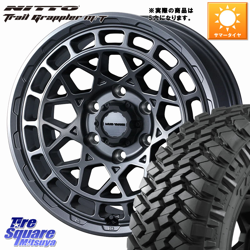 WEDS MUDVANCE X TYPE M ホイール 17インチ マッドヴァンス 17 X 8.0J +38 5穴 127 NITTO ニットー トレイルグラップラー M/T TRAIL GRAPPLER サマータイヤ 265/70R17 クライスラー ジープ ラングラー JK系 クライスラー ジープ ラングラー JL系