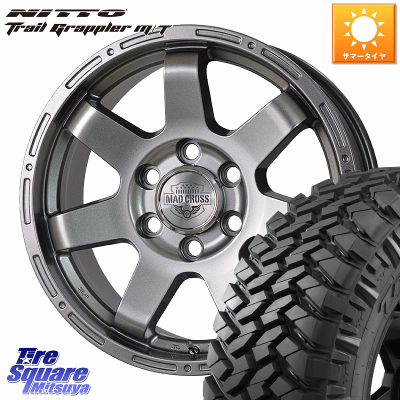 HotStuff MAD CROSS MC-76 平座仕様(レクサス・トヨタ専用) ホイール 18インチ マッドクロス MC76 18 X 8.0J(M14) +52 6穴 139.7 NITTO ニットー トレイルグラップラー M/T TRAIL GRAPPLER サマータイヤ 285/65R18