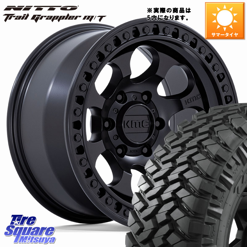 NITTO ニットー トレイルグラップラー M/T TRAIL GRAPPLER サマータイヤ 37X/12.50R17KMC KM550 RIOT SBL ホイール 17インチ◇参考画像 17X8.5J 10 5穴 127 クライスラー ジープ ラングラー JK系 クライスラー ジープ ラングラー JL系｜タイヤスクエアミツヤ