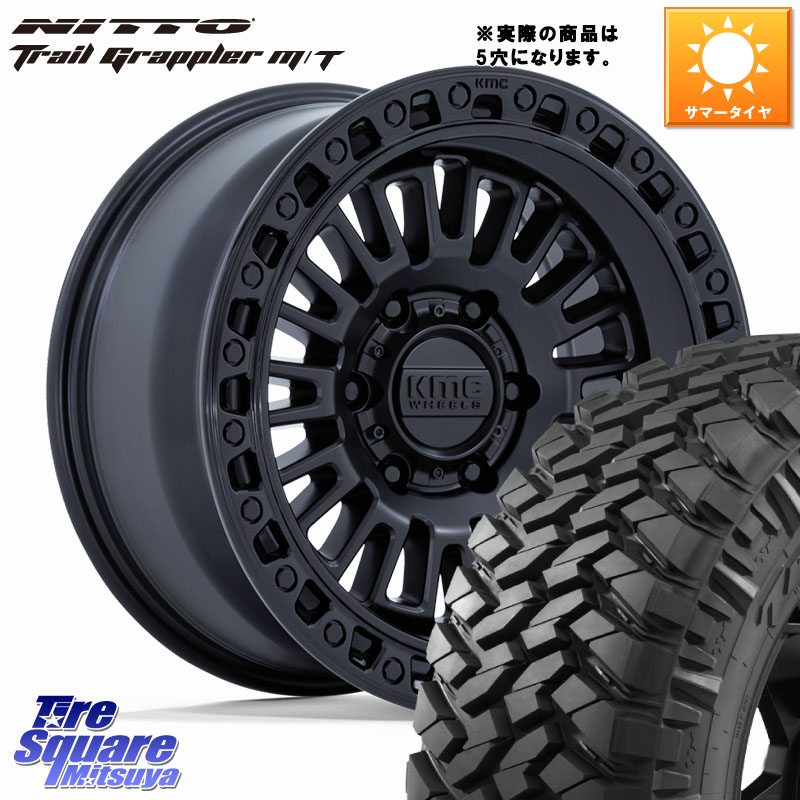KMC KM554 AZTEC ホイール 17インチ◇参考画像 17 X 8.5J +25 5穴 127 NITTO ニットー トレイルグラップラー M/T TRAIL GRAPPLER サマータイヤ 35X12.5R17 35X/12.50R17 クライスラー ジープ ラングラー JK系 クライスラー ジープ ラングラー JL系