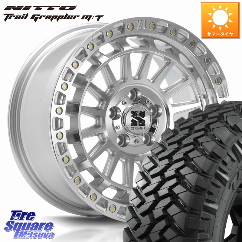 MLJ XJ08 XTREME-J ホイール 18インチ 18 X 8.0J +45 5穴 127 NITTO ニットー トレイルグラップラー M/T TRAIL GRAPPLER サマータイヤ 285/65R18 クライスラー ジープ ラングラー JK系 クライスラー ジープ ラングラー JL系