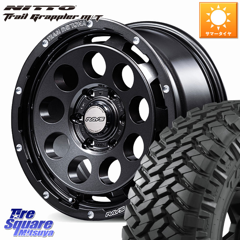 RAYS 【欠品次回要問合せ】 TEAM DAYTONA D9 Spec-M ホイール 18インチ 18 X 8.5J(M14) +55 6穴 139.7 NITTO ニットー トレイルグラップラー M/T TRAIL GRAPPLER サマータイヤ 285/65R18