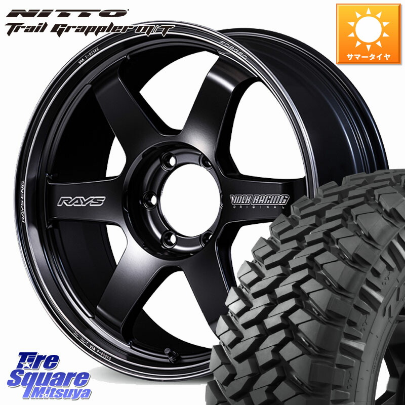 NITTO ニットー トレイルグラップラー M/T TRAIL GRAPPLER サマータイヤ 285/65R18RAYS 【欠品次回3~4月】 ボルクレーシング TE37 ウルトラ ラージ PCD Black shadow LTD. ホイール 18インチ 18X8.5J(M14) 52 6穴 139.7 ランドクルーザー 300 ランドクルーザー 250｜タイヤスクエアミツヤ
