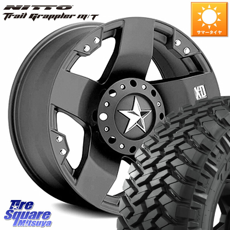 KMC XD775ROCKSTAR ※インセット-12 ホイール 17インチ ロックスター 17 X 9.0J +0 5穴 127 NITTO ニットー トレイルグラップラー M/T TRAIL GRAPPLER サマータイヤ 37X/12.50R17 クライスラー ジープ ラングラー JK系 クライスラー ジープ ラングラー JL系