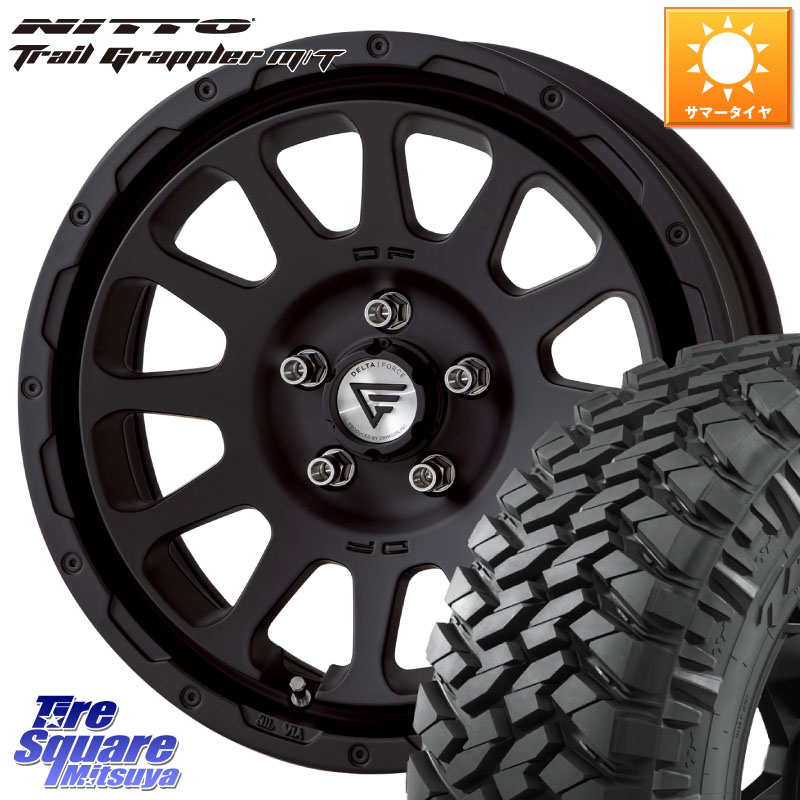 NITTO ニットー トレイルグラップラー M/T TRAIL GRAPPLER サマータイヤ 265/70R17DELTA FORCE デルタフォース オーバル BK 17インチ JK JL ラングラー ホイール 17X8.0J 40 5穴 127 クライスラー ジープ ラングラー JK系 クライスラー ジープ ラングラー JL系|タイヤスクエアミツヤ