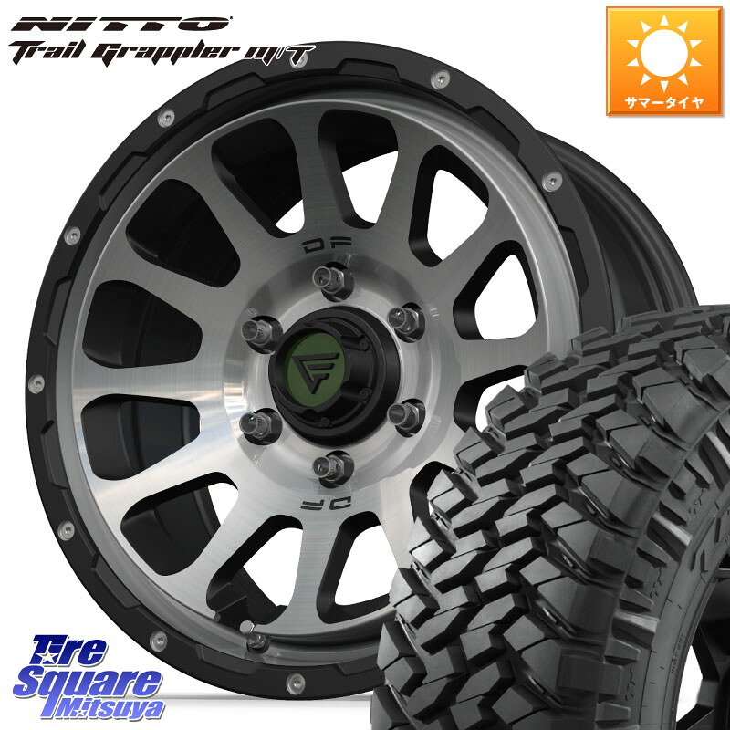 DELTA FORCE デルタフォース オーバル 6穴 ホイール 17インチ 17 X 8.0J +20 6穴 139.7 NITTO ニットー トレイルグラップラー M/T TRAIL GRAPPLER サマータイヤ 265/70R17
