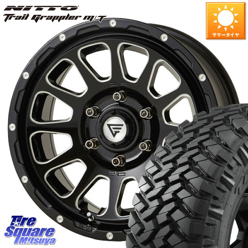 DELTA FORCE デルタフォース オーバル 6穴 ホイール 17インチ 17 X 8.0J +20 6穴 139.7 NITTO ニットー トレイルグラップラー M/T TRAIL GRAPPLER サマータイヤ 265/70R17