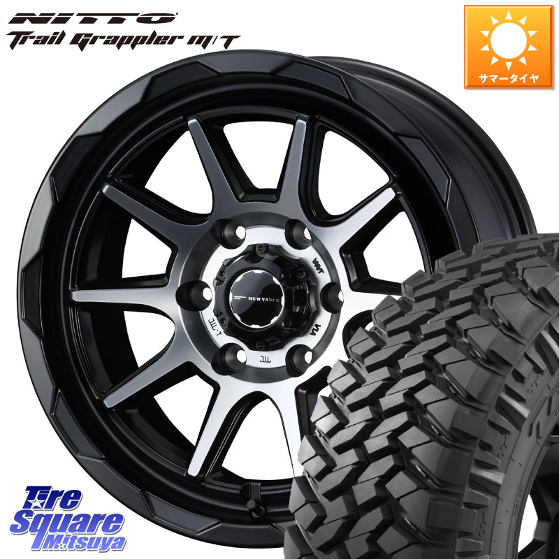WEDS マッドヴァンス 06 MUD VANCE 06 ホイール 18インチ 18 X 8.5J(M14) +50 6穴 139.7 NITTO ニットー トレイルグラップラー M/T TRAIL GRAPPLER サマータイヤ 285/65R18