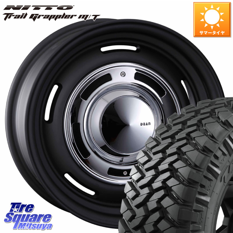 CRIMSON ディーン クロスカントリー ブラック 17インチ 17 X 7.0J +35 5穴 127 NITTO ニットー トレイルグラップラー M/T TRAIL GRAPPLER サマータイヤ 265/70R17 クライスラー ジープ ラングラー JK系 クライスラー ジープ ラングラー JL系
