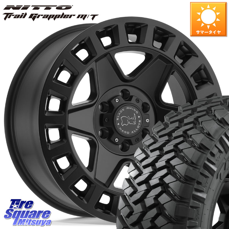 BLACK RHINO YORK ブラックライノ ヨーク BK 17インチ ブラックライノ 17 X 9.0J +12 6穴 139.7 NITTO ニットー トレイルグラップラー M/T TRAIL GRAPPLER サマータイヤ 265/70R17