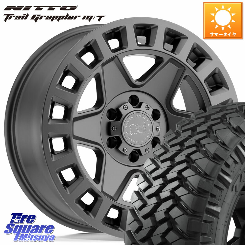 BLACK RHINO YORK ブラックライノ ヨーク GM 17インチ ブラックライノ 17 X 9.0J +12 6穴 139.7 NITTO ニットー トレイルグラップラー M/T TRAIL GRAPPLER サマータイヤ 265/70R17