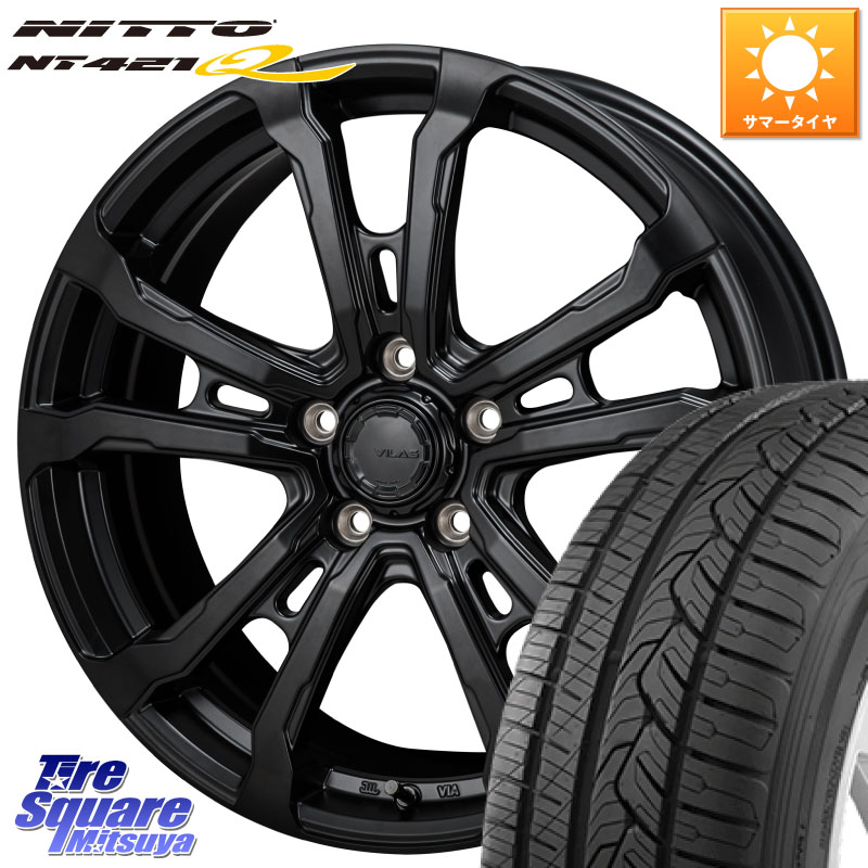 NITTO ニットー NT421Q サマータイヤ 225/55R17MONZA HI-BLOCK VILAS 17インチ 17X7.0J 38 5穴 114.3 10系アルファード スカイラインセダン 日産 シーマ 日産 フーガ FUGA 日産|タイヤスクエアミツヤ