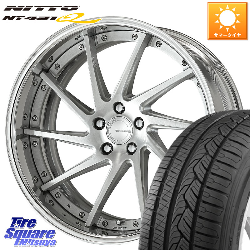 NITTO ニットー NT421Q サマータイヤ 225/55R19WORK GNOSIS CVS O Disk 19インチ 2ピース 19X8.0J 45 5穴 114.3 80系ハリアー CX-5 CX-8 BT5レガシィアウトバック NX レクサス CX-5 CX5 MAZDA｜タイヤスクエアミツヤ 221,710円