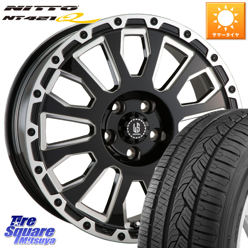 阿部商会 LA STRADA AVENTURA アヴェンチュラ 20インチ 20 X 8.5J +22 6穴 139.7 NITTO ニットー NT421Q サマータイヤ 265/50R20 GUN125ハイラックスHILUX 150系ランドクルーザープラド トライトンGSR