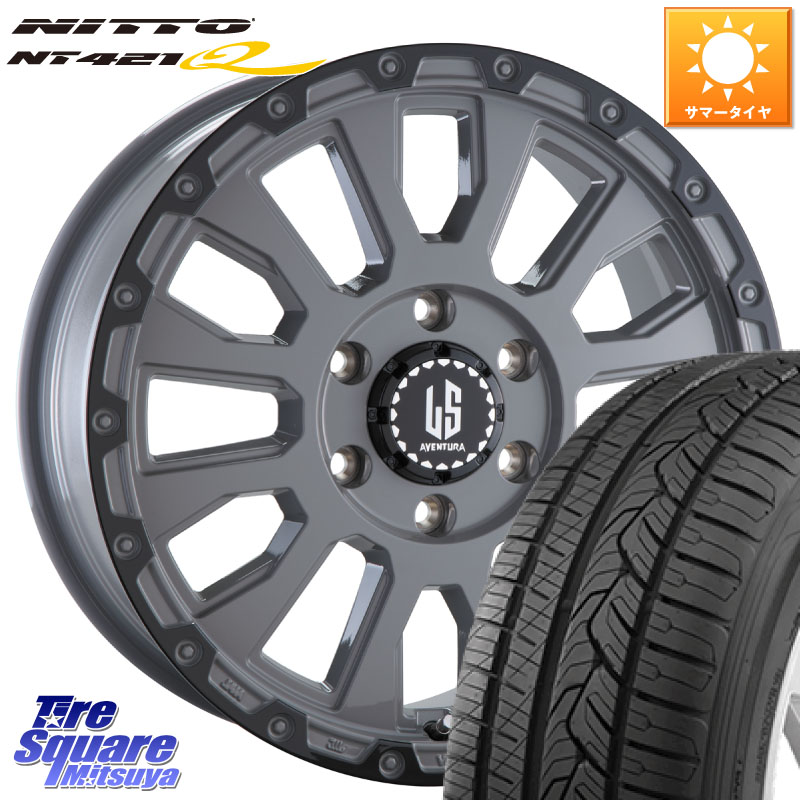 阿部商会 LA STRADA AVENTURA アヴェンチュラ 18インチ 18 X 8.0J +20 6穴 139.7 NITTO ニットー NT421Q サマータイヤ 265/60R18 GUN125ハイラックスHILUX 150系ランドクルーザープラド トライトンGSR