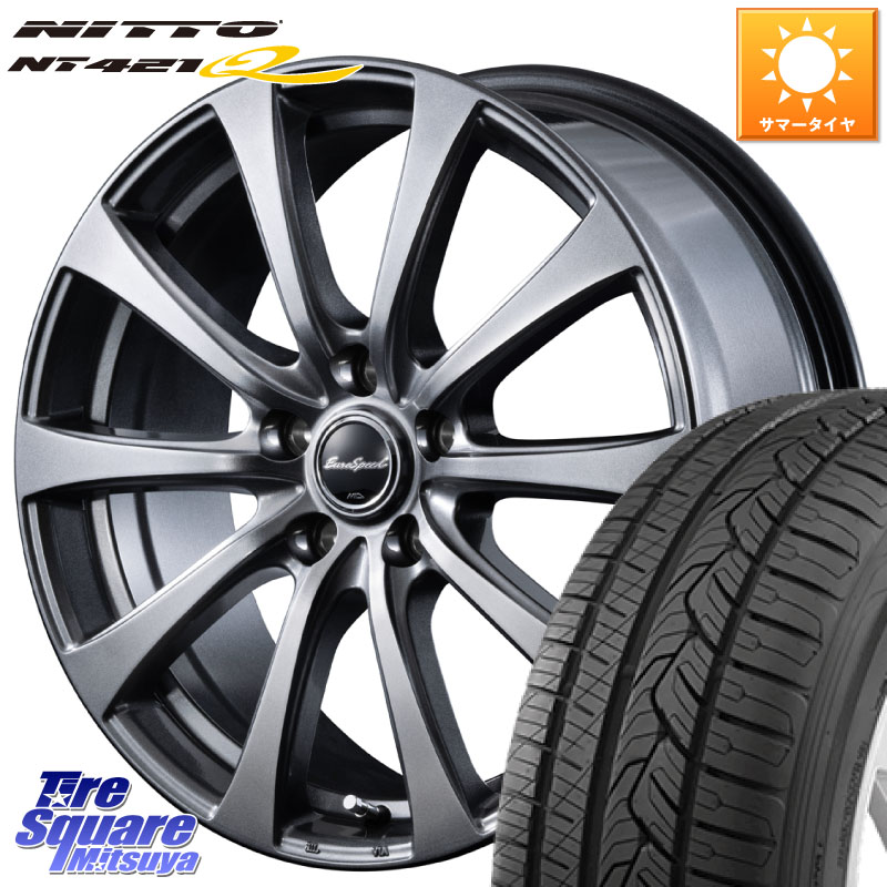 MANARAY MID EuroSpeed G10 ホイール 18インチ 18 X 7.5J +38 5穴 114.3 NITTO ニットー NT421Q サマータイヤ 235/60R18 50系RAV4 FE0系アリアARIYA T33エクストレイル CX-60 CX-80 アウトランダーPHEV